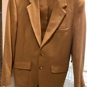 Christopher Hayes Camel Hair Wool Blazer